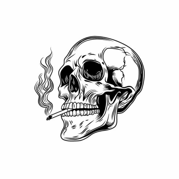 Smoking Skull