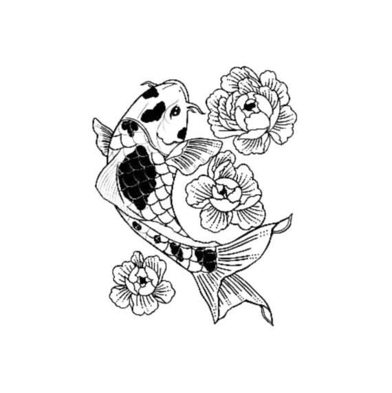 Floral Koi